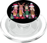 Personnages de crayon Cheer de Noël PopSockets PopGrip pour MagSafe