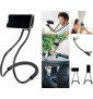 Support Nuque Lazy Pour Nokia 2.3 Smartphone Selfie Bureau Universel Flexible Reglable - Noir