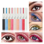 C Colorful Mascara 6 Colors Waterproof Mascara Långvarig Vattenfast Mascara Fiber Silk 4D ögonmakeup för Halloween