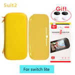 Rangement Pour Nintendo Switch Lite,Mini,Étui De Protection,4 Couleurs Ou 4 Ensembles - Type B-Yellow-3in1