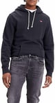 Levi's Men's New Original Sweatshirt Hoodie, Mineral Black, L