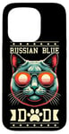 Coque pour iPhone 15 Pro Russian Blue Dad Cat Russian Blues Maltese