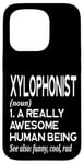 Coque pour iPhone 15 Pro Définition du lecteur de xylophone drôle - Xylophoniste