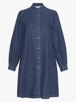 MSCH Copenhagen Elena Shirt Dress - Dame - Blå - XS