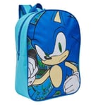 Kids Boys Junior Novelty SONIC HEDGEHOG Backpack School Bag Rucksack Character