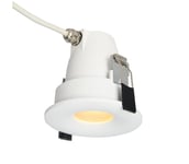 Azzardo AZ5389 - Kylpyhuoneen upotettu valo ROMOLO 1xGU10/50W/230V IP65 valkoinen