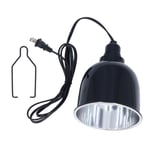 Lampe chauffante pour reptiles, d&ocirc;me profond en aluminium 250W E27, luminaire pour tortues, l&eacute;zards, Terrarium