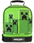 Minecraft Green Creeper Zip Lunch Bag Boys