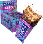 Adonis Hazelnut Crunch & Cocoa High Protein Keto Bars 16x45g | Vegan & | 100% |