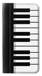 Black and White Piano Keyboard PU Leather Flip Case Cover For IPHONE 5 5S SE