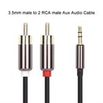 New 1m High Quality 3.5mm Male To 2 Male Adapter Cable Y Splitter Aux