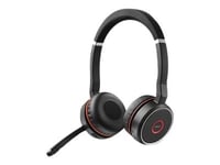 Jabra Evolve 75, Langallinen & langaton, Puhelut/Musiikki, 20 - 20000 Hz, 177 g, Kuulokkeet, Musta