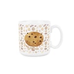 Chocolate Chip Cookie Mug - Novelty Biscuit Gifts - Tea/Coffee Ceramic White Cup