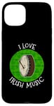 Coque pour iPhone 15 Plus St Patrick's Day Bodhran, j'aime la musique irlandaise