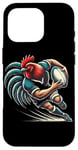 Coque pour iPhone 16 Pro Rugby Coq de Poules Joueur De Rugby Rugbyman Humour Rugby