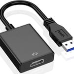 USB till HDMI-adapter: USB 3.0/2.0 till HDMI-konverter