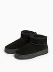 Tu Black Suede Mini Platform Boots 6 female