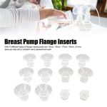 10pcs Breast Pump Flange Inserts Set Wearable Silicone Breast Pump Flange With