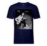 T-Shirt Homme Col Rond Vintage Guitar Synth Gr 700 Jimmy Page Roland