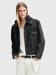 AllSaints Spirit Denim Jacket, Black Black