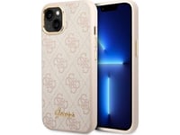 Guess Etui Guess Do Iphone 14 Plus 6,7" Różowy/Pink Hard Case 4G Vintage Gold Logo