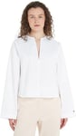 Tommy Hilfiger Women Cotton Solid V-Neck Blouse Woven Tops, White, 40