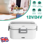 1.8L 75W Portable Electric Heating Lunch Box 12V 24V Bento Travel Food Heater UK