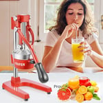 Hand Press Juicer Manual Fruit Juicer Juice Squeezer Machine Citrus Orange Lemon