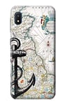 Nautical Chart Case Cover For Samsung Galaxy A10e