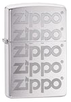 ZIPPO - Design Zippo Zippo Zippo, Auto engrave, Chrome Brushed, Briquet tempête, Rechargeable, dans Un boîte Cadeau