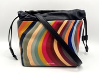 PAUL SMITH SWIRL Small Leather Bucket handbag shoulder multi Crossbody BAG