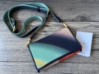 PAUL SMITH SPRAY SWIRL PHONE POUCH PURSE CROSSBODY BAG