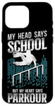 iPhone 16 Pro Max Parkour Free Running Traceur School Vintage My Head Says Case