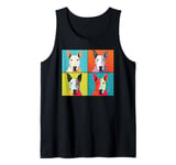 Dog Head Pop Art Colorful Dog Face Portrait Pop Art Dogs Tee Tank Top