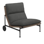 Gloster - Zenith Lounge Chair - Meteor - Fabric Grade B - Blend Coal - Loungestolar - Henrik Pedersen - Svart - Trä