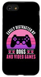 iPhone SE (2020) / 7 / 8 Easily Distracted by Video Games and Dogs Gamer Women Girls Case