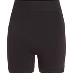 Calvin Klein Sport Seamless Knite Gym Shorts Svart polyamid Large Dame