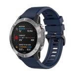 Universal Garmin 22mm QuickFit Rutete Silikon Reim - Blå