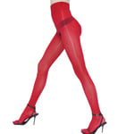 GOCBOBO Collants Brillants a L'Huile Pour Femme Collants Résistant Sexy Semi-Transparent à Taille Haute Collant Femme Plus Taille Rouge