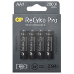 AA Recyko Pro  2000mAh NI-MH - 4-pakning