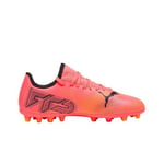 Puma Unisex Youth Future 7 Play Mg Jr Soccer Shoes, Sunset Glow-Puma Black-Sun Stream, 38 EU