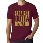 Homme Tee-Shirt Tout Droit Sorti De Newark - Straight Outta Newark - T-Shirt Graphique Éco-Responsable Vintage Cadeau Nouveauté