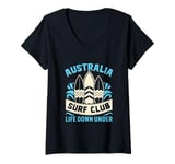 Womens Australia Surf Club Life Down Under V-Neck T-Shirt