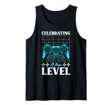 Gamers CELEBRATING A NEW LEVEL Funny Kids Birthday Tank Top