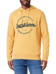 JACK & JONES Jjstanli Sweat Hood Sweatshirt à Capuche, Honey Gold/Imprimé : Grand, M Homme