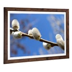 Big Box Art Framed Print of Landscape Willow Tree Design | Wall Art Picture | Home Decor for Kitchen, Living, Dining Room, Lounge, Bedroom, Hallway, Office, Walnut, A2 / 24.5x18 Inch / 62x45cm