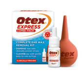 Otex Express Combi Pack Complete Ear Wax Ear Drops Syringe Removal Kit - 10ml