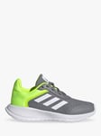 adidas Kids' Tensaur Run 2.0 Lace Up Trainers, Grey/Green