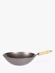 John Lewis Uncoated Carbon Steel Wok