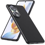 WFTE Coque pour Honor 90 Housse Etui en Mate TPU Souple Protection en Silicone [Antichoc][Antidérapante] [Anti-Empreintes digitales] pour Honor 90– Noir